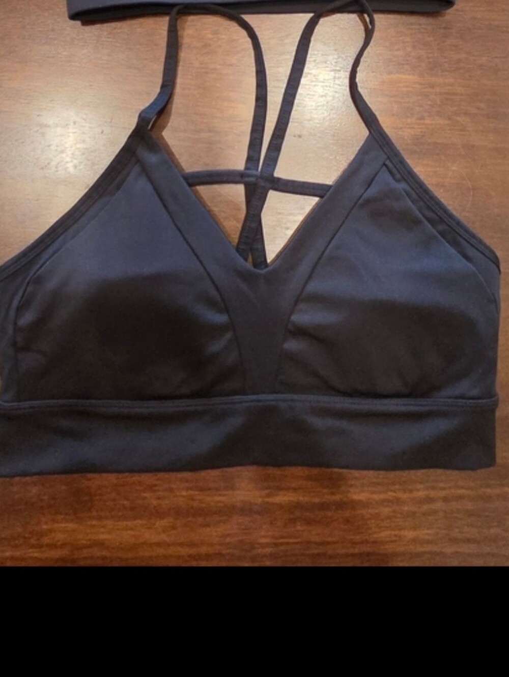 Balance Athletica Black Double-Strap Sports Bra